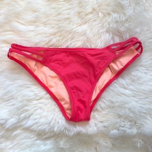 Bright pink bikini bottom